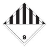 Class 9 Hazard Label - Dry Ice